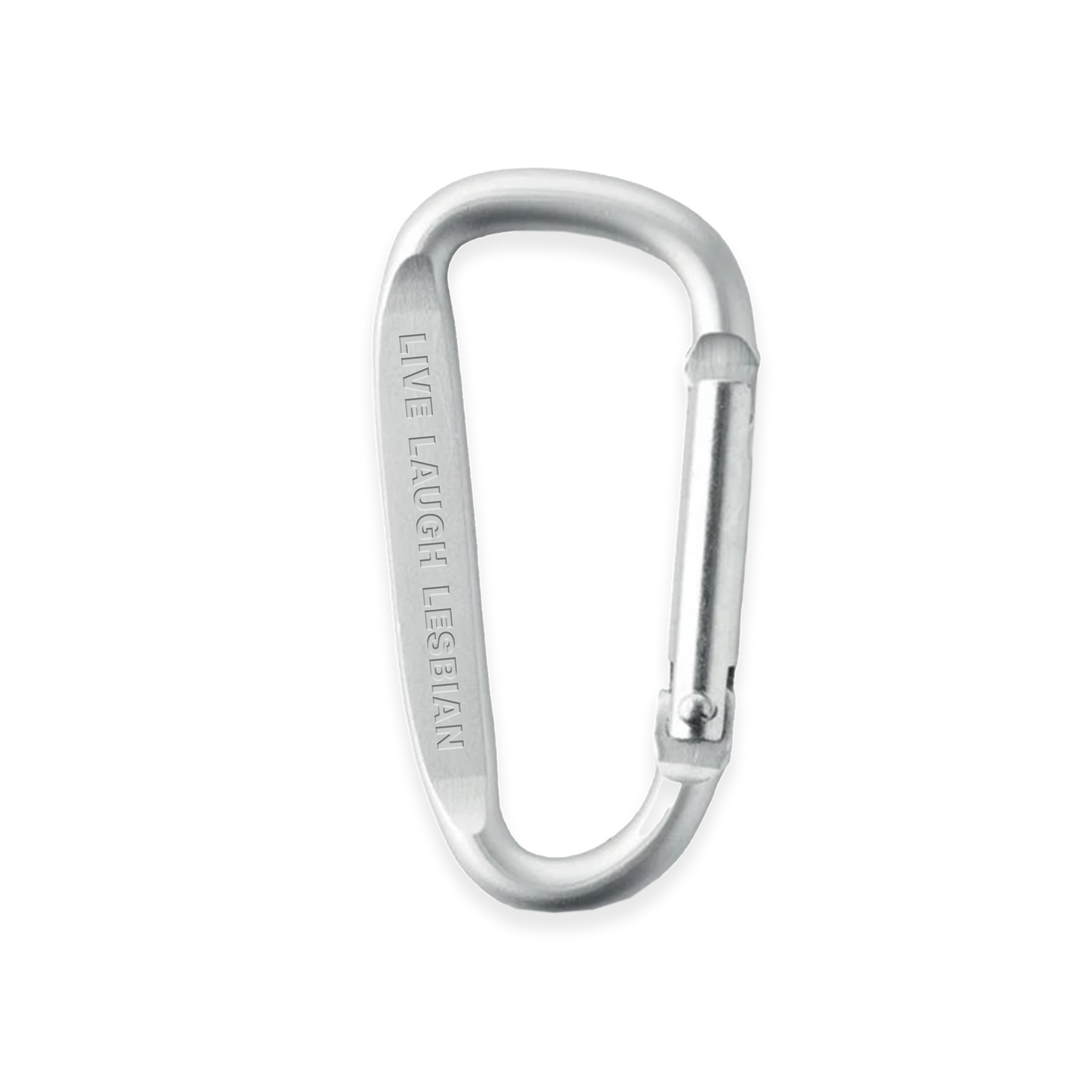 Live Laugh Lesbian Carabiner