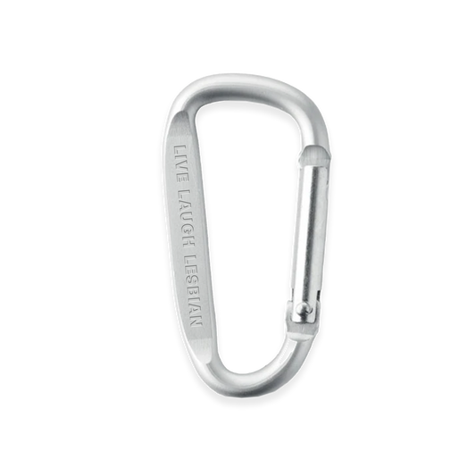 Live Laugh Lesbian Carabiner